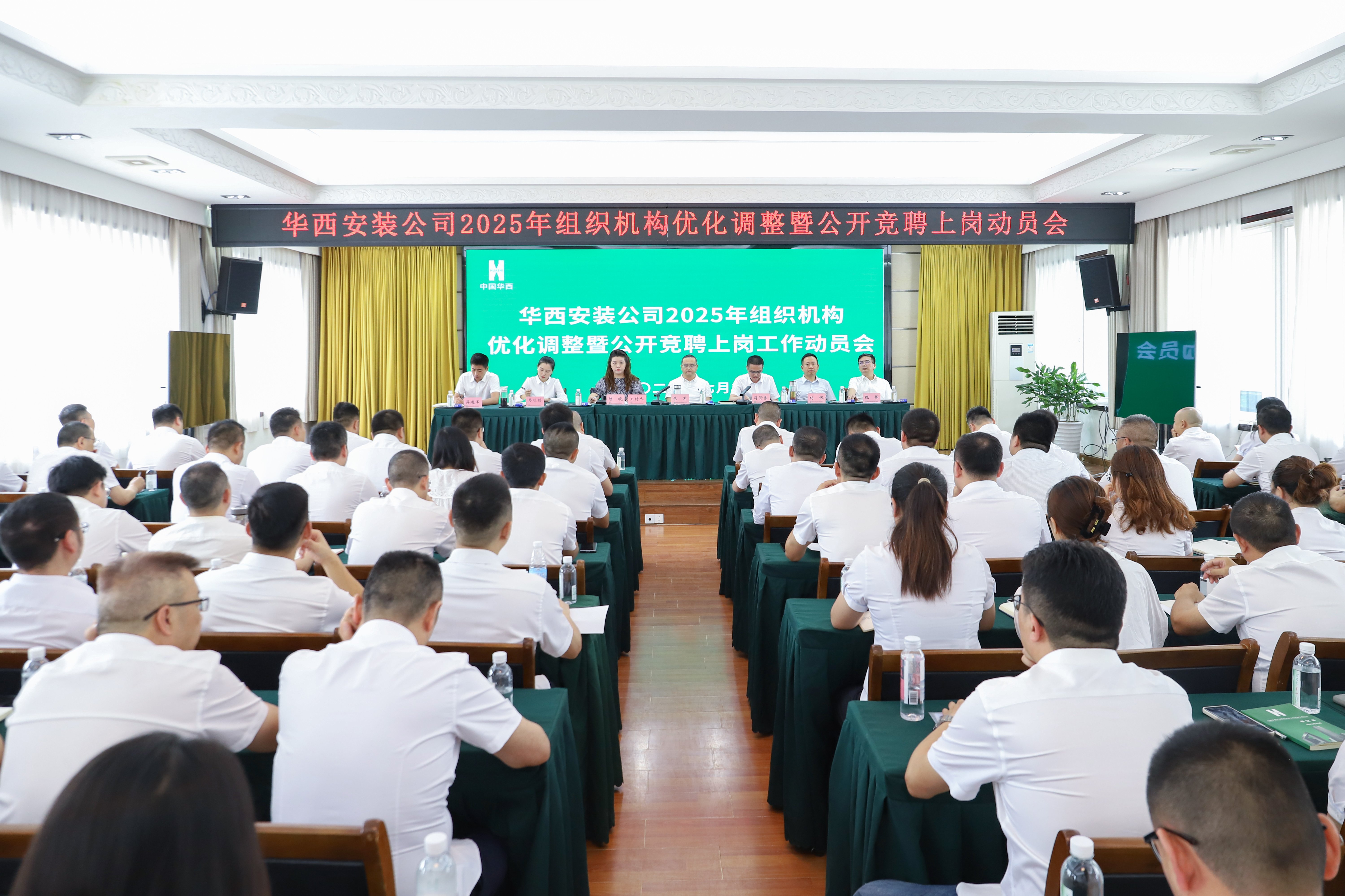 改革揚風帆，奮進啟新程——華西安裝公司召開2025年組織機構優(yōu)化調整暨公開競聘上崗工作動員會